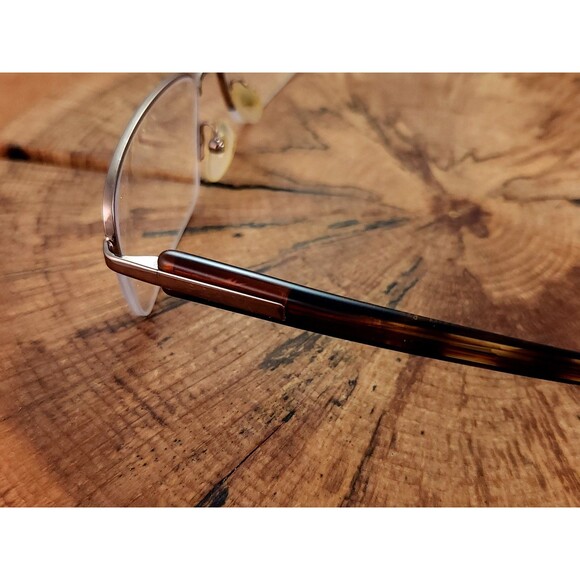 Prada VPR51M 54017 Half Rim Faux Tortoise Shell Glasses No Script Lenses - Picture 8 of 13